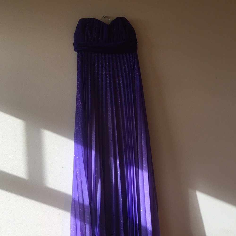 Strapless full length gown